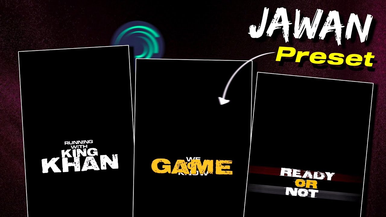 Jawan Song Black Screen Lyircs Animation Xml\Preset Like Kr.Beats 🔥 Alight Motion