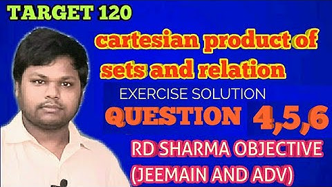 #rdsharmaobjective#math| cartesian product of set and relation rd sharma objective most important