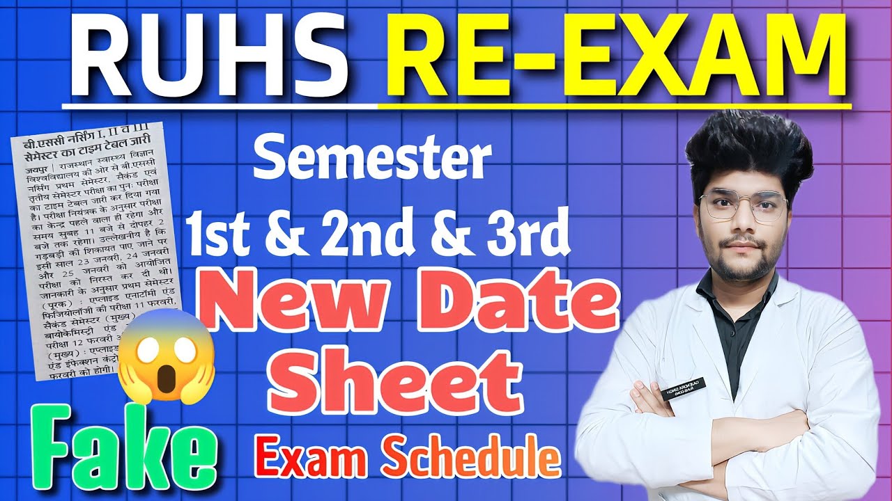 ruhs-bsc-nursing-semester-re-exam-schedule-latest-update-youtube