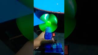 homemade table  fan with switch and hw battery