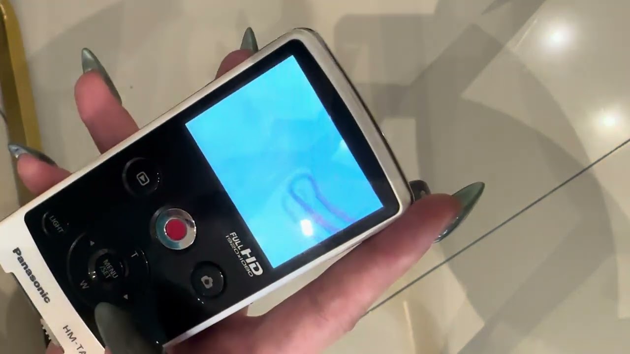 Panasonic pocket dv HM TA1 - YouTube