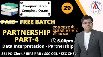 L-29 : Partnership - Based Data Interpretation | Conquer Quant Complete Batch