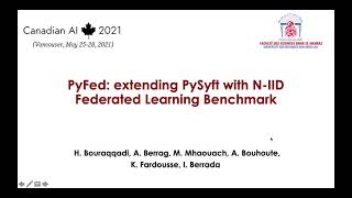 PyFed: extending  PySyft with N-IID Federated Learning Benchmark