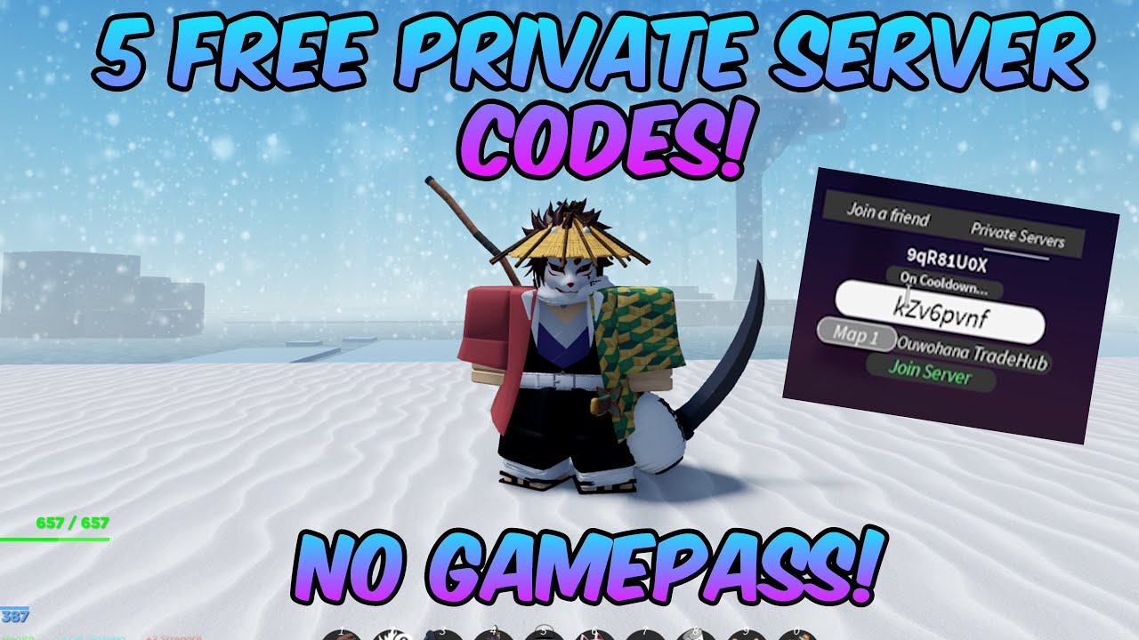 5 Project Slayers Private Server Codes! (No Gamepass!)