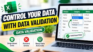 Excel Data Validation Explained | Create Drop-Down Lists & Control Data #excel #exceltutorial