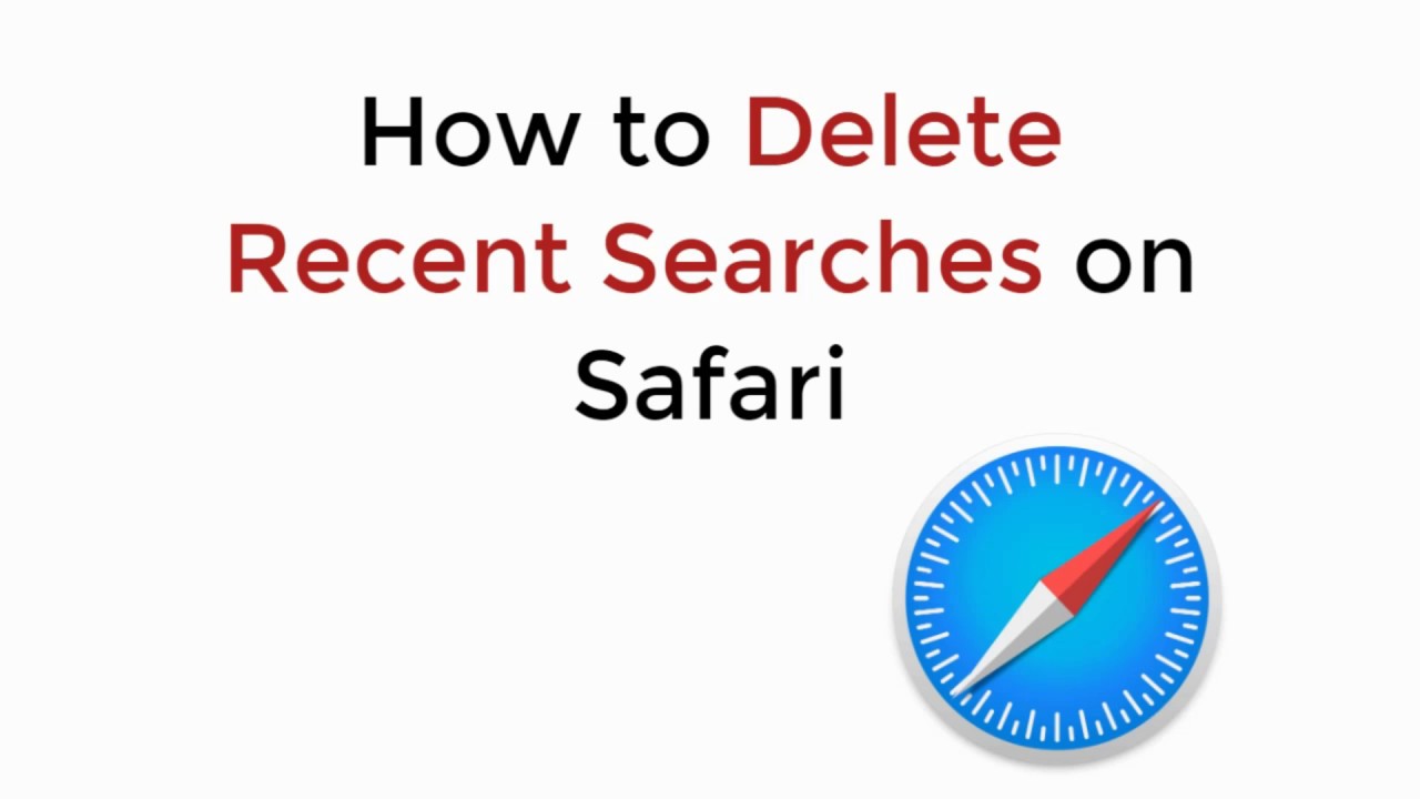how to clear recent searches on safari