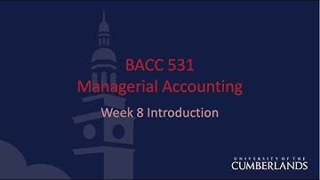 Week 8 Video Introduction