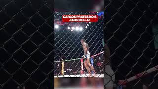 CARLOS PRATES KO’S JACK DELLA MADDALENA! 😱🥊 #UFC #Shorts