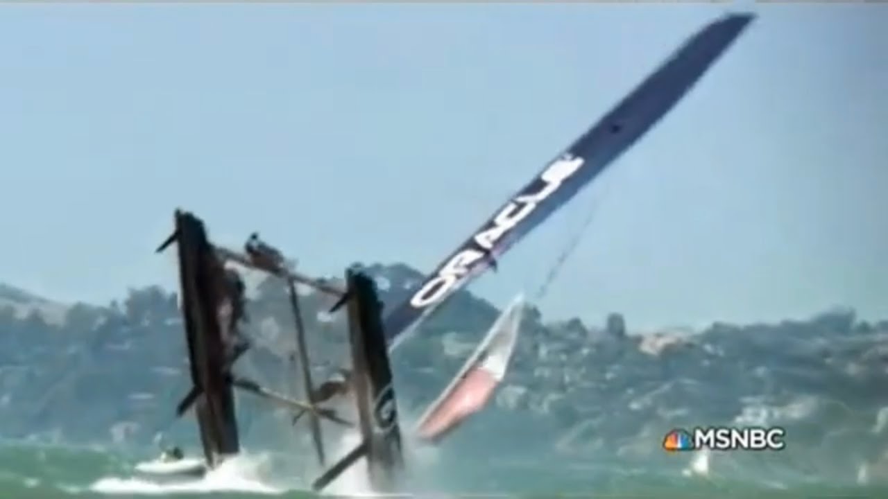 Oracle Racing Accident Of James Spithill - YouTube