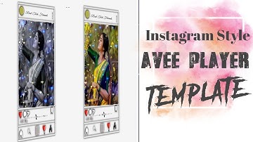 3D Instagram style Avee player template | Avee player Editing | Avee player template