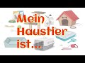 Vorstellung: &quot;mein Haustier ist...&quot;