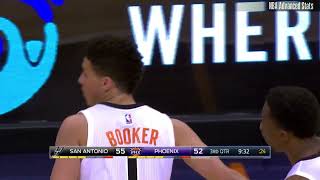 Career Game #101: Devin Booker Scoring Highlights vs SAS (12/15/2016)