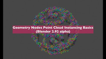 LIVENODING Geometry Nodes Point Cloud Instancing Basics