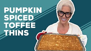 Love & Best Dishes: Pumpkin Spiced Toffee Thins Recipe | Pumpkin Dessert Recipes Easy