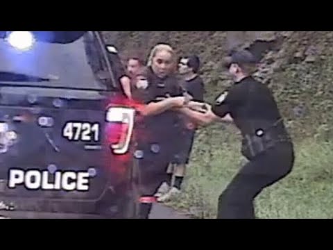 Virginia police officer saves colleague from out-of-control vehicle