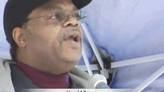 BART ATU 1555 Past President Harold Brown At Oscar Grant Rally