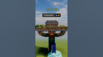 Minecraft Steve Carrying Survival House Time lapse #shorts  #minecraft #timelapse #cinematic