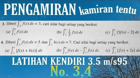 F5C3 | PENGAMIRAN | LATIHAN KENDIRI 3.5 | NO 3 & 4 | BUKU TEKS | ADDMATHS |