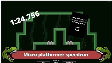 micro platformer tutorial speedrun 1:24.756