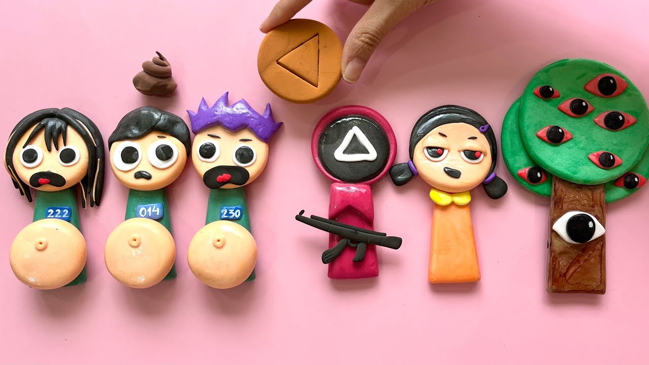 SPRUNKI Younghee , Soldier Squid Game Scan : Thanos and 001 , 222 Pregnant Squid Game Clay ASMR