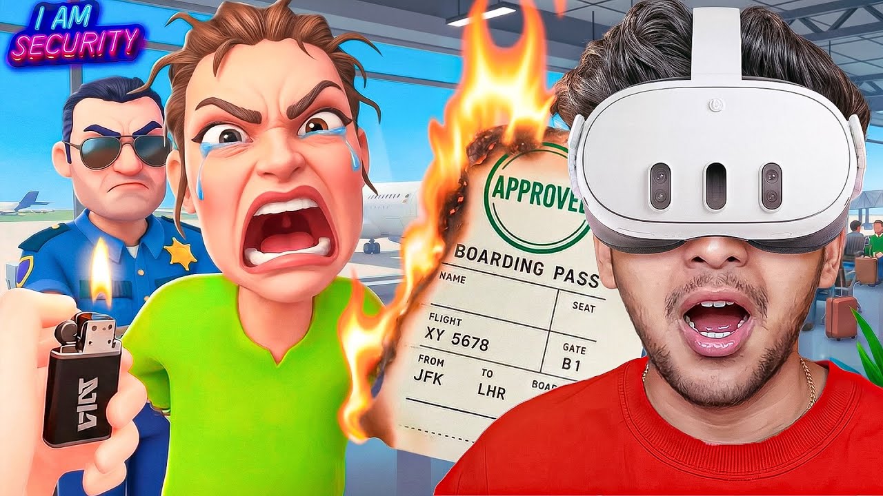 I Become an AIRPORT SECURITY GUARD.. (VR)