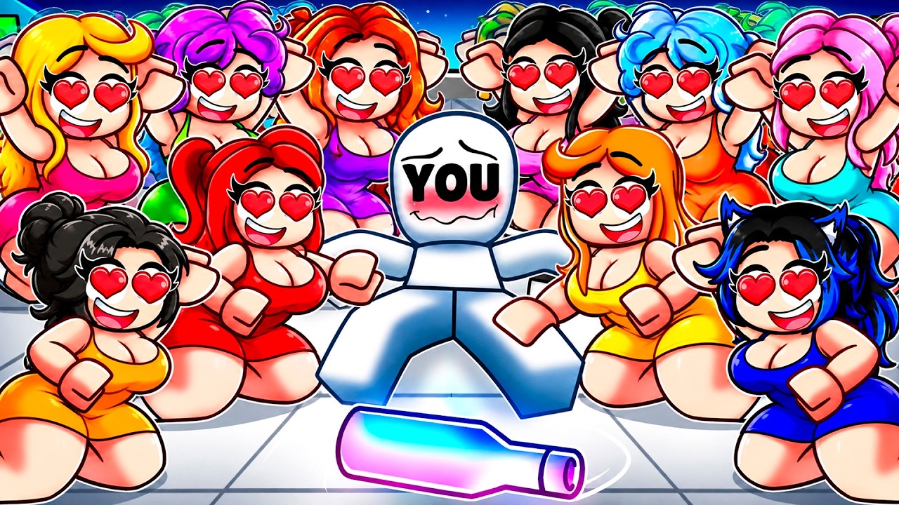 YOU Played SPIN THE BOTTLE With 100 CHIBI MOMMY’S