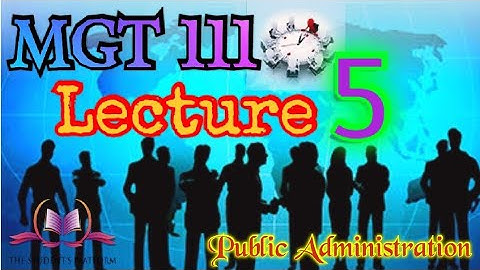 MGT 111 Lecture 5 Short VU Lectures