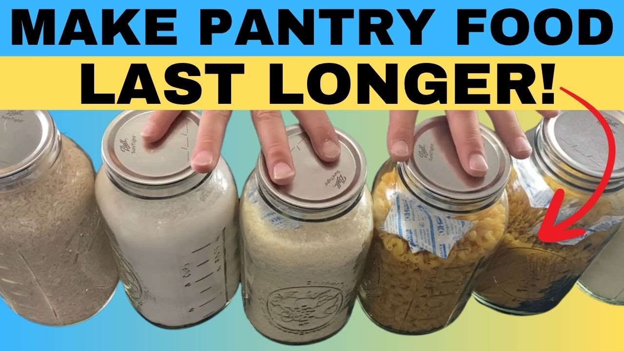 How To Vacuum Seal Dry Goods in Canning Jars. Rice, Flour, Pasta