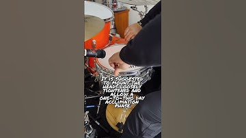 Have you ever played a calfskin drum head before? #shorts #short #drumheads #kick #calfskin #snare