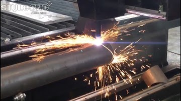 CNC Plasma Cutter with Rotary Device for Pipes and Tubes