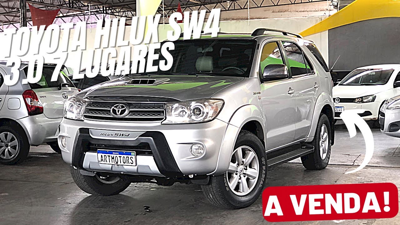 TOYOTA SW4 3.0 4X4 AUTOMÁTICA TURBO DIESEL 7 LUGARES 2010 - A VENDA! # ...