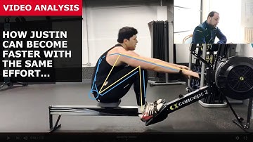 Indoor rowing technique - How Justin can go faster with the same effort