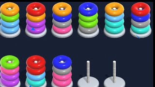 Complete 🌈Ring Sort Puzzle Game | Satisfying Color SortingColor Hoop Sort Challenge | Relaxing  screenshot 1
