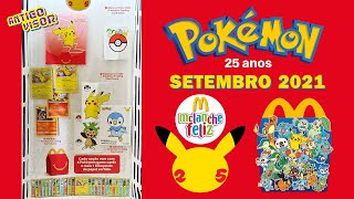 Cards Pokémon 25 anos McDonald's 2021 Cartas Tcg