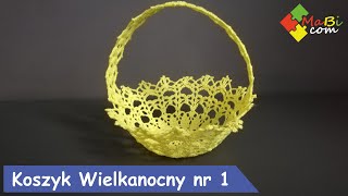 Szydełkowy koszyk Wielkanocny nr 1/