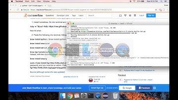Installing Pygame via Terminal on Mac