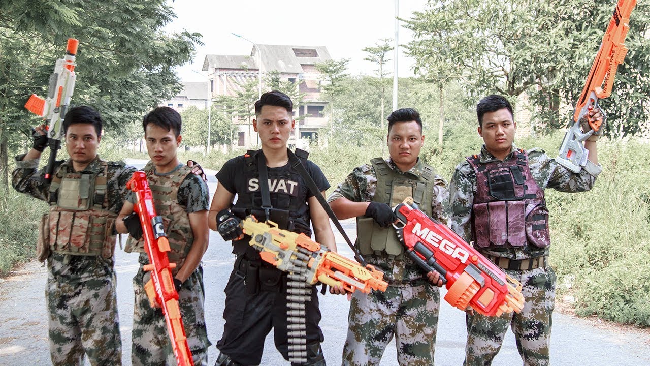 LTT Game Nerf War : Winter SEAL X Warrior Nerf Guns Mission Dangerous Fight Criminals Wanted games people play