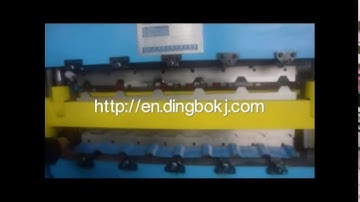 Video for new design roof panel roll forming machine