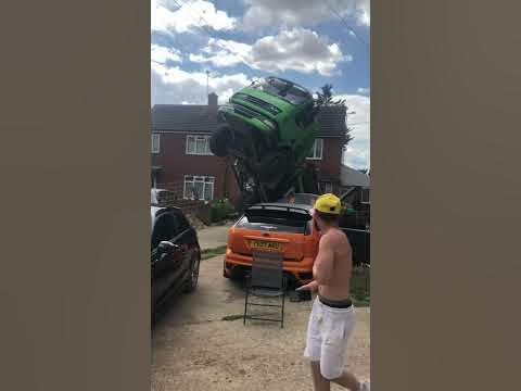 skip driver nearly tataled my car - YouTube