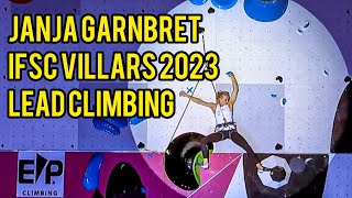 Janja Garnbret  IFSC Villars 2023 | lead climbing