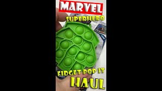 Marvel Superhero fidget pop it haul | Fidget Toy #Shorts Thor, Hulk, Captain America and Spider-Man
