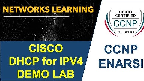 DHCP IPv4 on Cisco router - CCNP ENARSI lesson