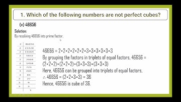 NCERT Solutions for Class 8 Maths Chapter 7 Cubes and Cube roots Exercise 7.1