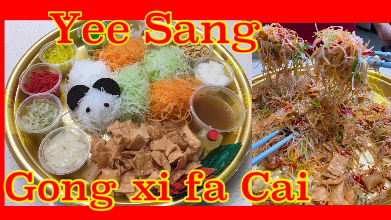 Yee SANG (Prosperity Raw Fish Salad) - YouTube