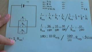Resolver un circuito en paralelo (intensidad, voltaje y resistencia)