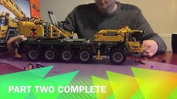 Lego Technic Crane MK 2 (42009) Time Lapse build and demonstration