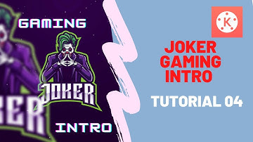 Joker Gaming Logo intro in KineMaster using PixelLab Tutorial DZCN