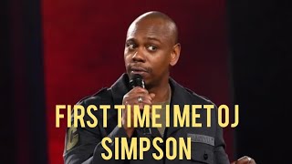 Dave Chappelle | First Time I Met OJ Simpson #shorts #standupcomedy #davechappelle