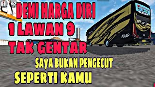 For the sake of self-respect, 1 vs 9 is not afraid in the bussid race screenshot 4