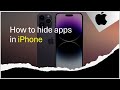 How to hide apps in iPhone